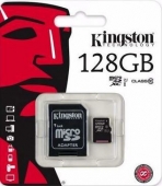 Tarjeta MicroSD Kingston Micro SDHC 128GB  Clase 10